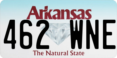AR license plate 462WNE