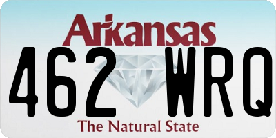 AR license plate 462WRQ