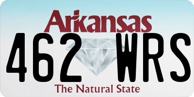 AR license plate 462WRS