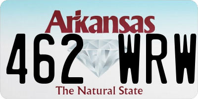 AR license plate 462WRW