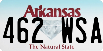 AR license plate 462WSA