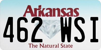 AR license plate 462WSI