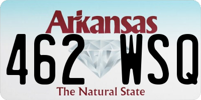 AR license plate 462WSQ