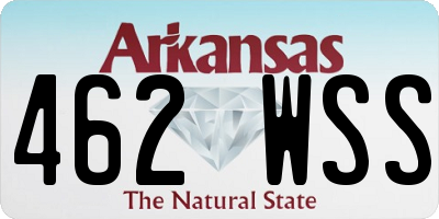 AR license plate 462WSS