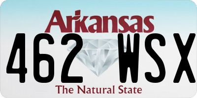 AR license plate 462WSX