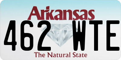 AR license plate 462WTE