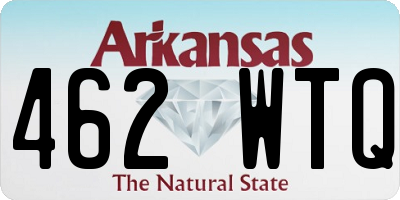 AR license plate 462WTQ
