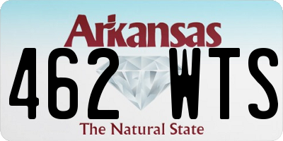 AR license plate 462WTS