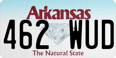 AR license plate 462WUD