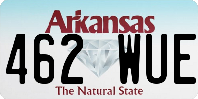 AR license plate 462WUE