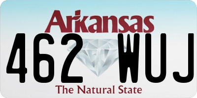 AR license plate 462WUJ