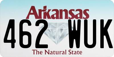AR license plate 462WUK