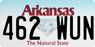 AR license plate 462WUN