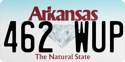 AR license plate 462WUP