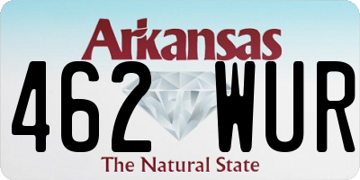 AR license plate 462WUR