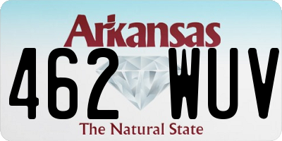 AR license plate 462WUV