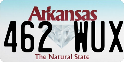 AR license plate 462WUX