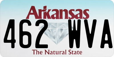 AR license plate 462WVA
