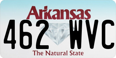 AR license plate 462WVC