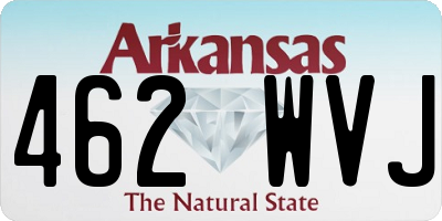 AR license plate 462WVJ