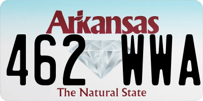 AR license plate 462WWA