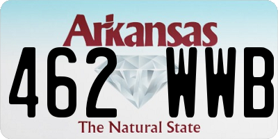 AR license plate 462WWB