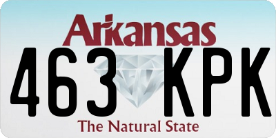 AR license plate 463KPK