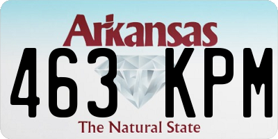 AR license plate 463KPM