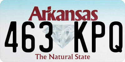 AR license plate 463KPQ