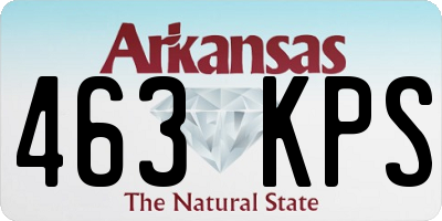 AR license plate 463KPS