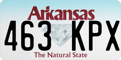 AR license plate 463KPX