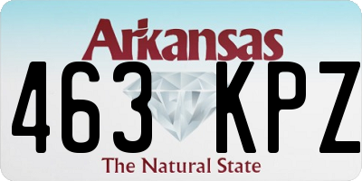 AR license plate 463KPZ