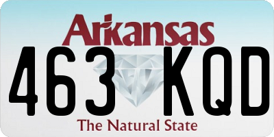 AR license plate 463KQD