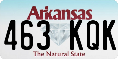 AR license plate 463KQK