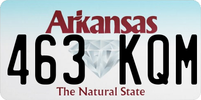 AR license plate 463KQM