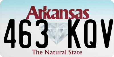 AR license plate 463KQV