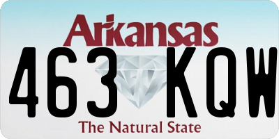 AR license plate 463KQW