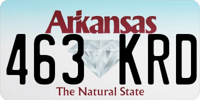 AR license plate 463KRD