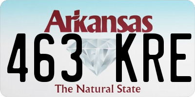 AR license plate 463KRE