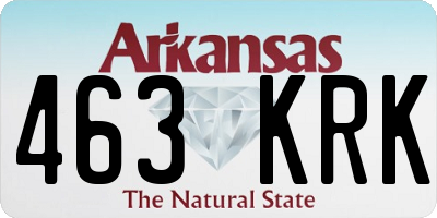 AR license plate 463KRK