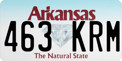 AR license plate 463KRM