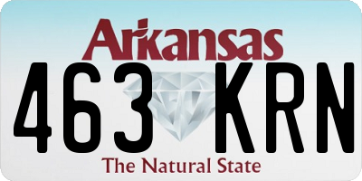 AR license plate 463KRN