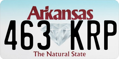 AR license plate 463KRP
