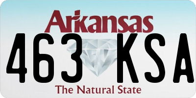 AR license plate 463KSA