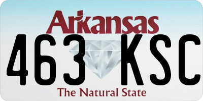 AR license plate 463KSC
