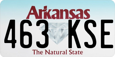 AR license plate 463KSE