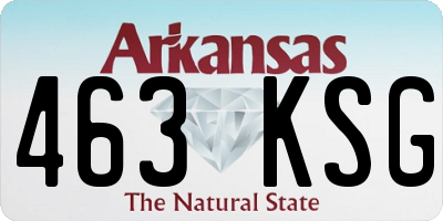 AR license plate 463KSG
