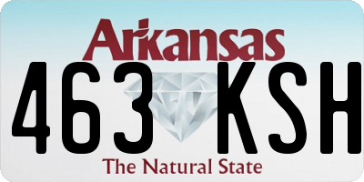 AR license plate 463KSH