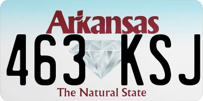 AR license plate 463KSJ
