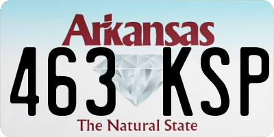 AR license plate 463KSP